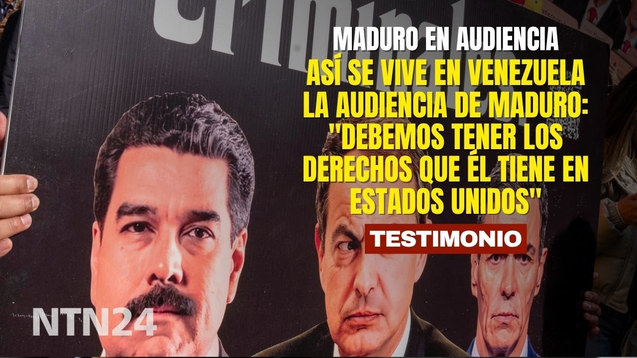 Venezolanos reaccionan a audiencia judicial de Maduro en Estados Unidos